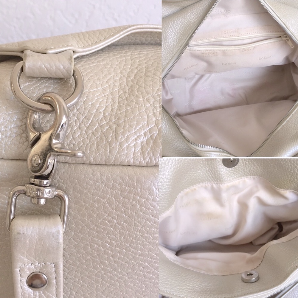 Botkier Pearly Ivory Trigger Zip Organizer Bag - image 8